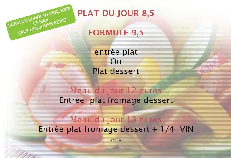 La Tour d'Abain - Menu Image 1